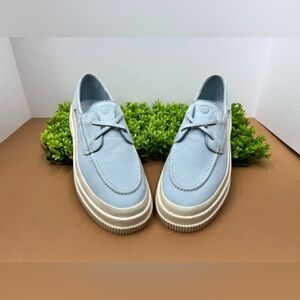 New Sperry, platform woman’s, Highland boat shoe baby blue